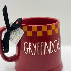 Red Gryffindor Mug with Checkered Pattern